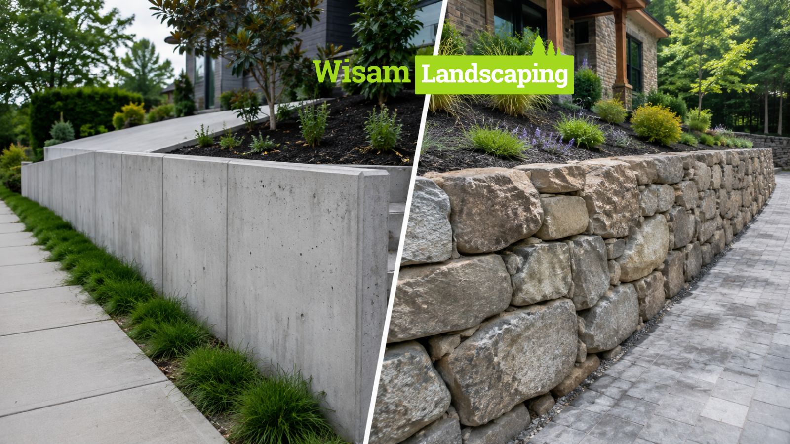 Concrete vs Stone Retaining Walls