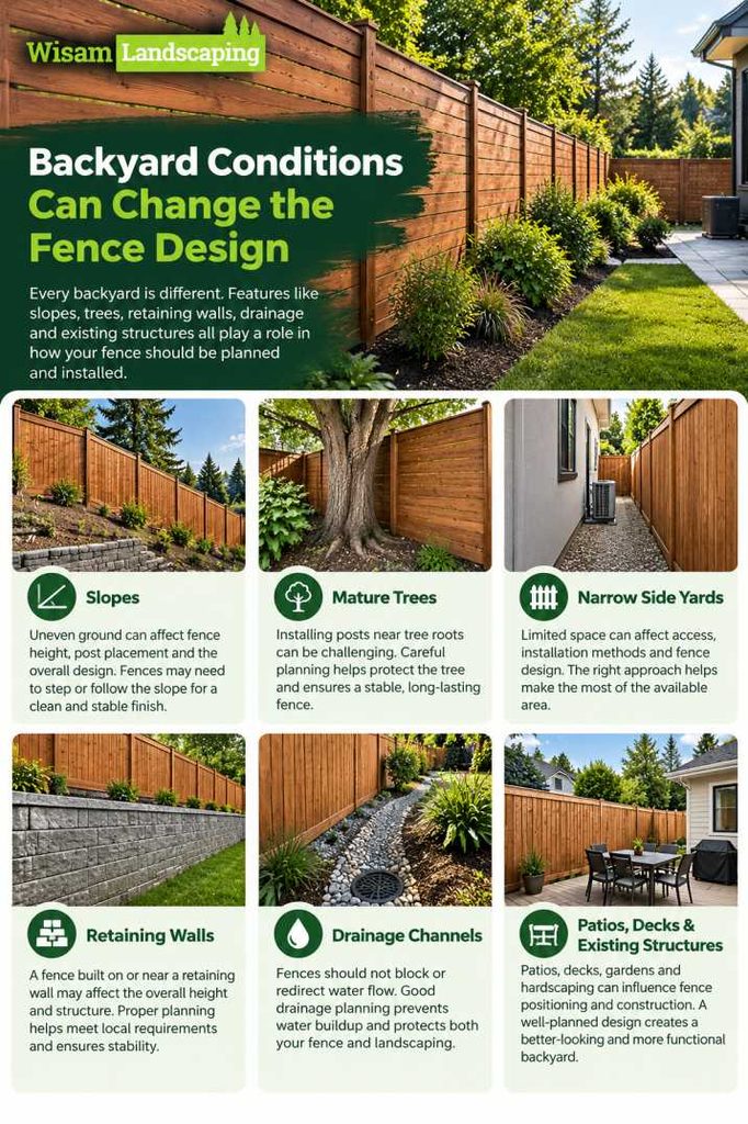 Backyard Conditions Can Change the Fence Design